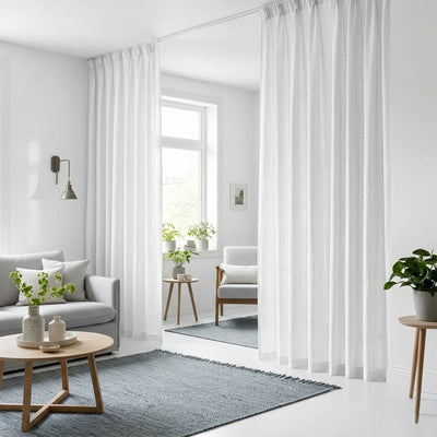 Custom Snow Classic Sheer Curtain - Primary image