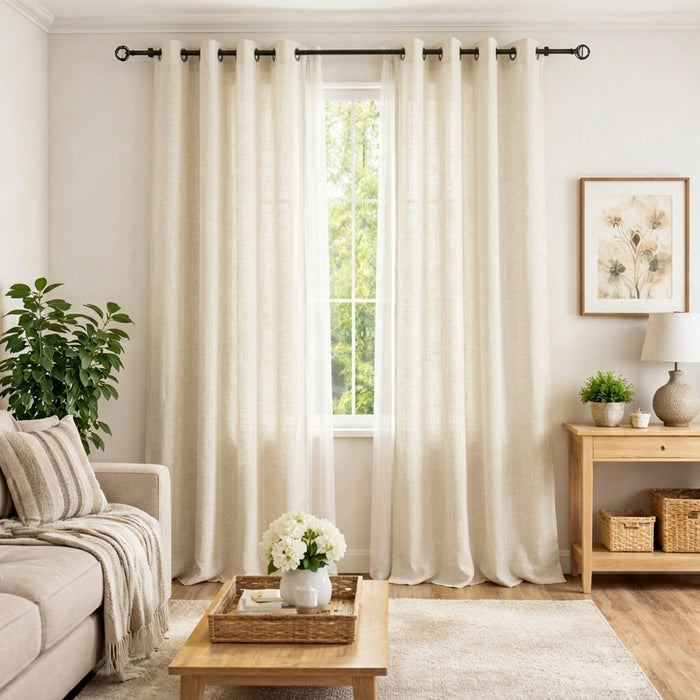 Custom Snow Matte Sheer Curtain