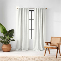Snow Rill Woven Curtain