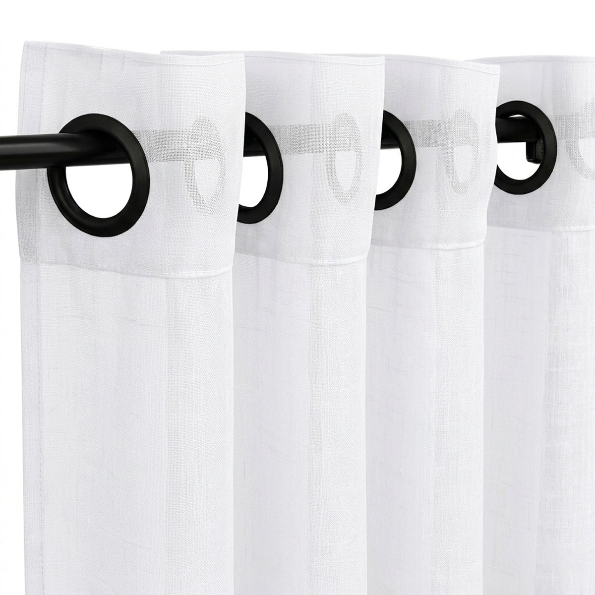 Custom Snow Absolute Sheer Curtain - view 4