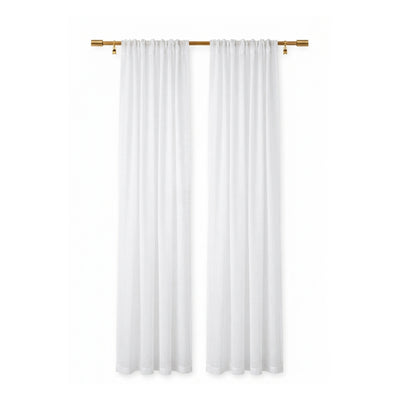 Custom Snow Absolute Sheer Curtain - Secondary image
