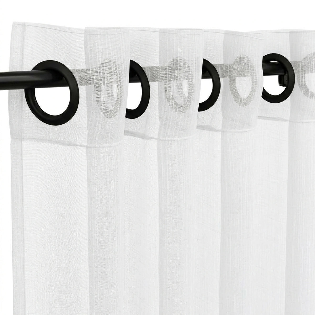 Custom Snow Softlight Curtain - view 2