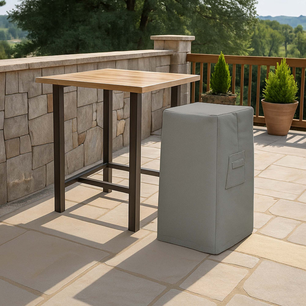 Custom Square Bar Stool Cover