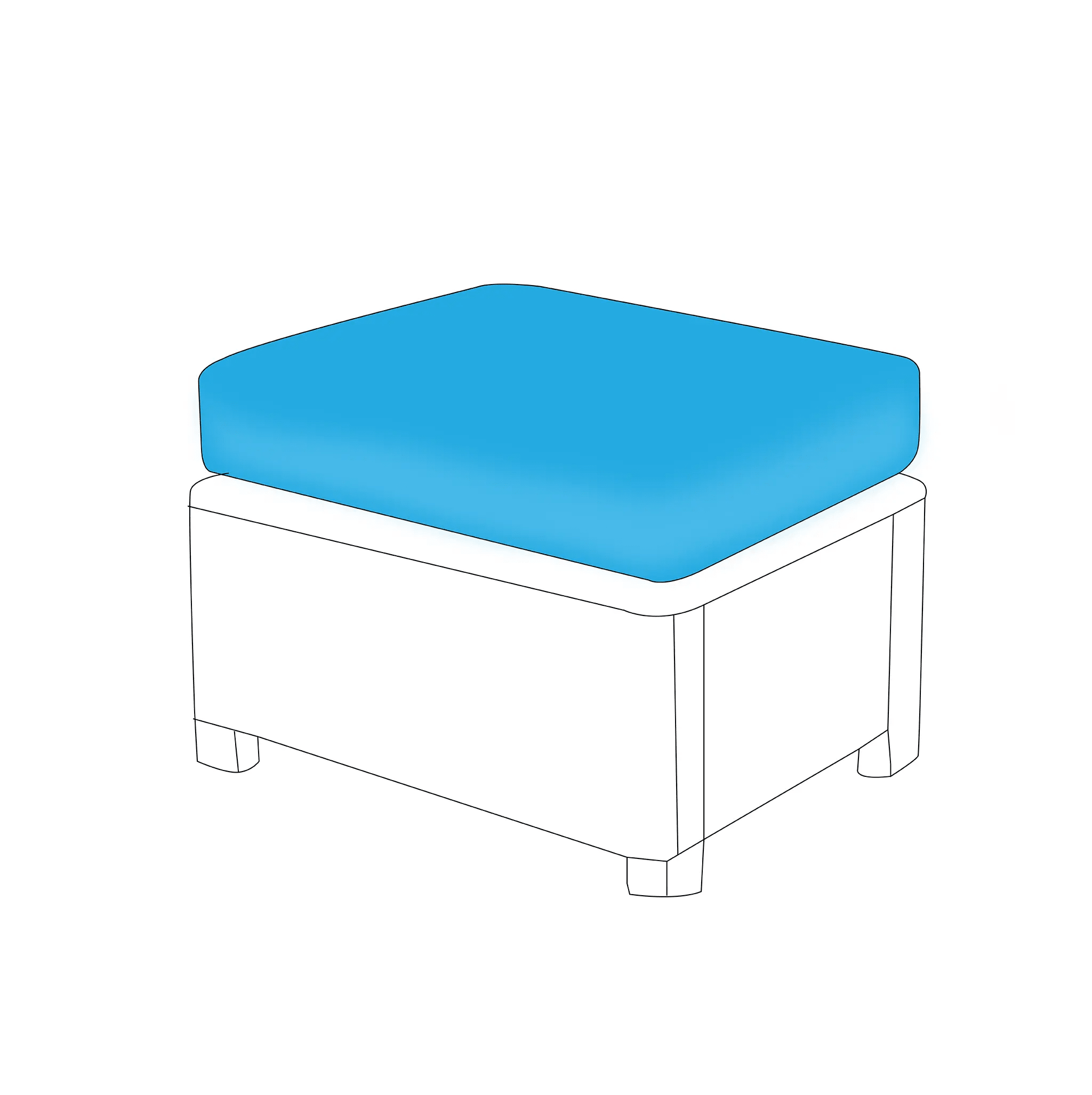 Sunbrella Ottoman Cushions | ZIPCushions