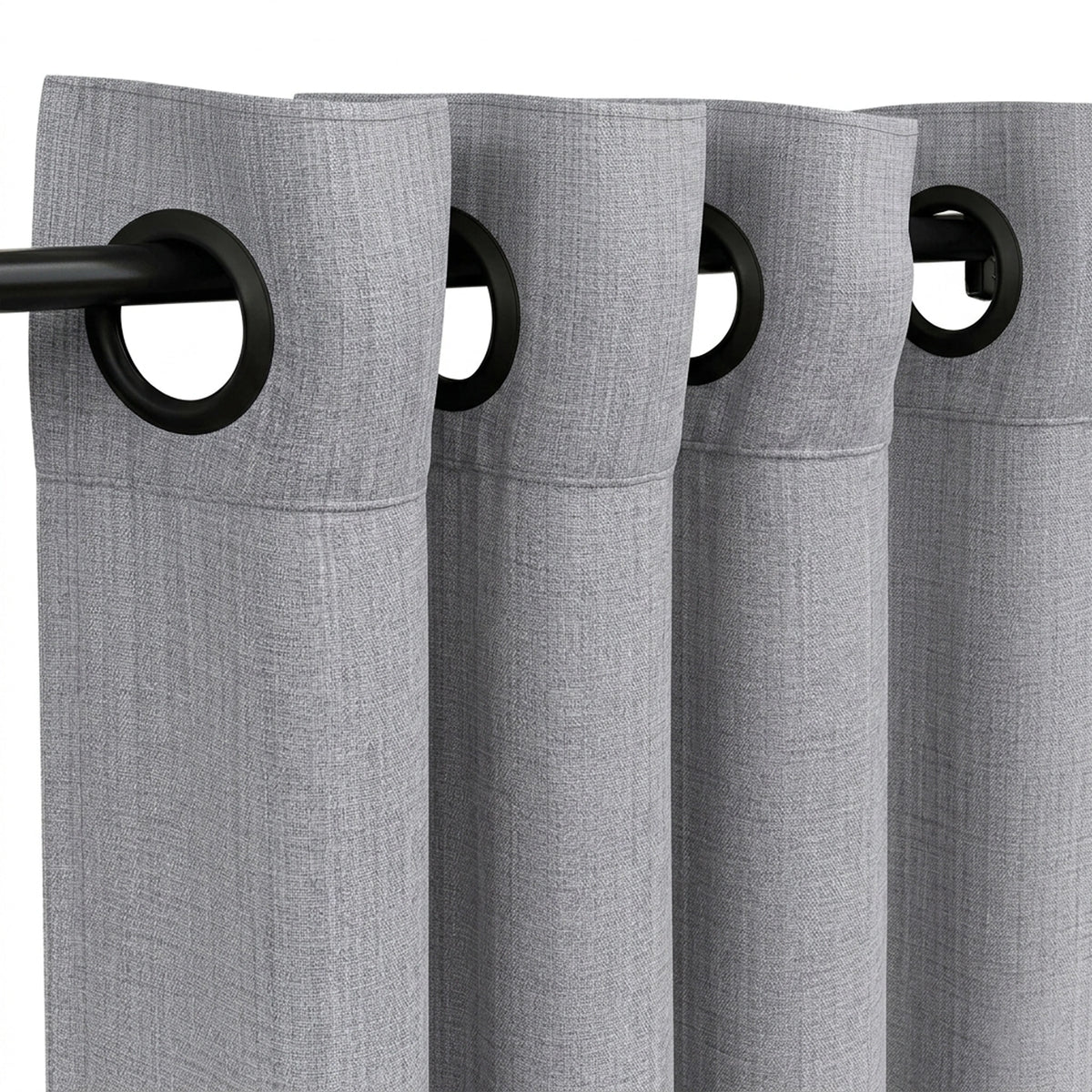 Custom Steel Matte Sheer Curtain - view 5