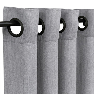 Custom Steel Matte Sheer Curtain - Secondary image