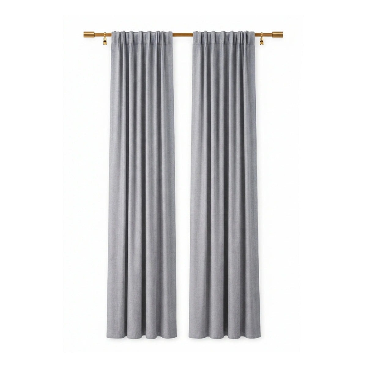 Custom Steel Matte Sheer Curtain - view 2