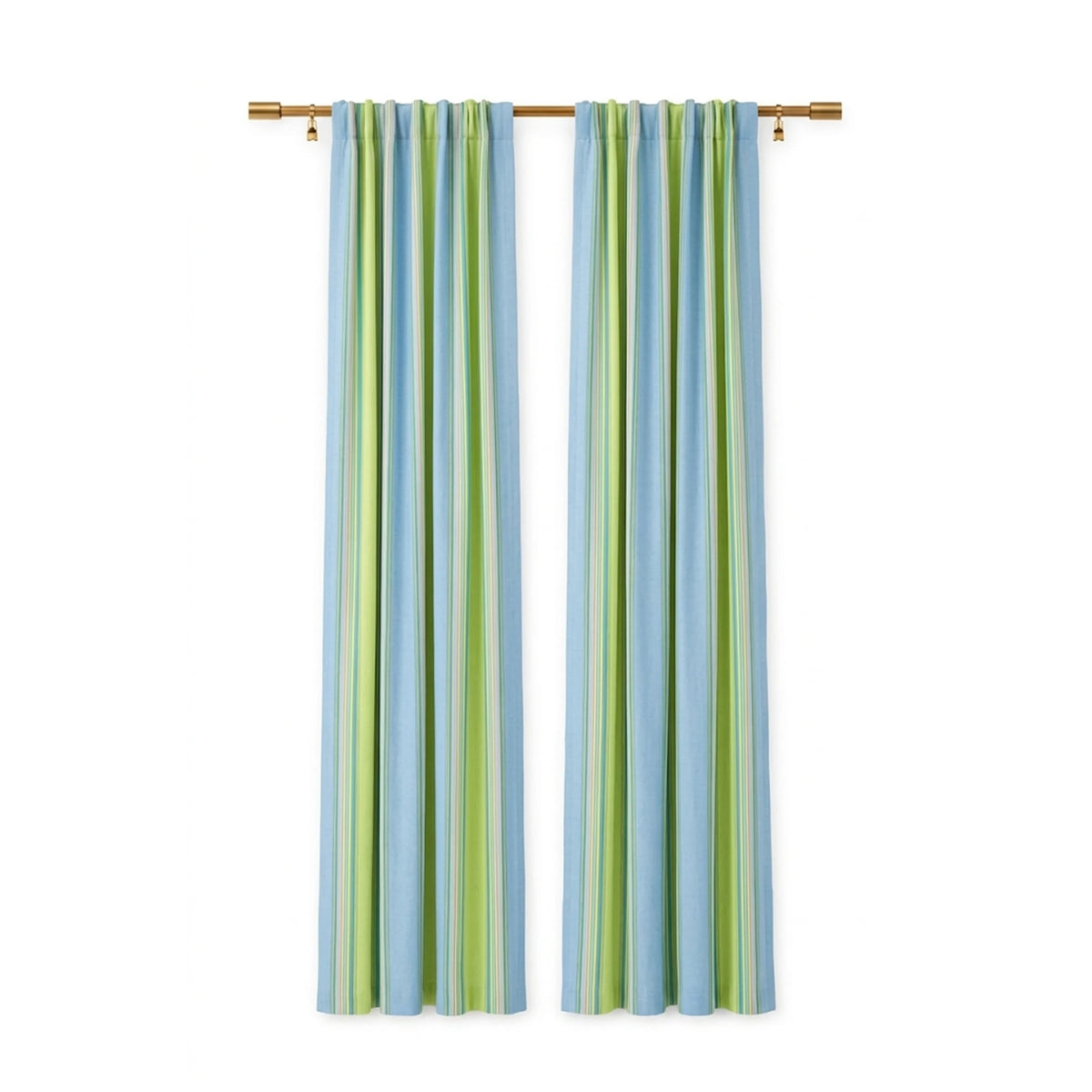 Sunbrella Bravada Limelite Curtain - Image 1 | ZIPCushions