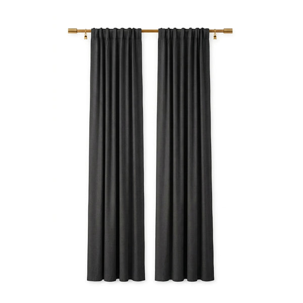 Sunbrella Canvas Black Curtain