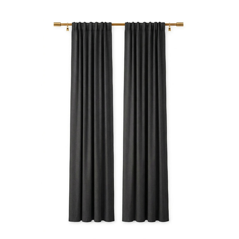 Sunbrella Canvas Black Curtain