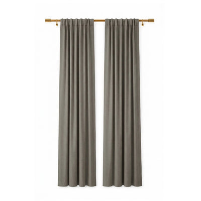 Sunbrella Canvas Charcoal Curtain