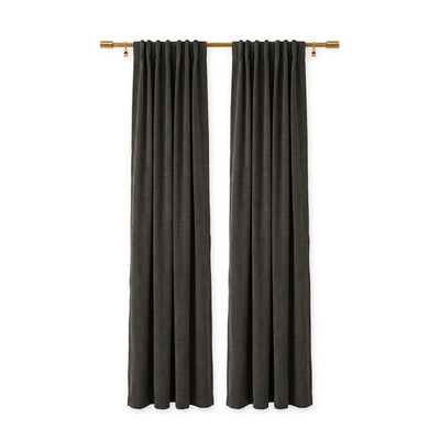 Sunbrella Canvas Coal Curtain