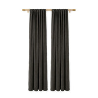Sunbrella Canvas Coal Curtain