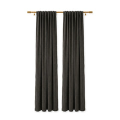 Sunbrella Canvas Coal Curtain