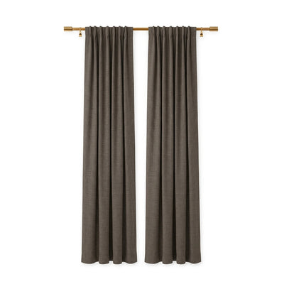 Sunbrella Canvas Dark Smoke Curtain