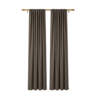 Sunbrella Canvas Dark Smoke Curtain