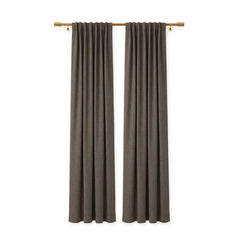 Sunbrella Canvas Dark Smoke Curtain