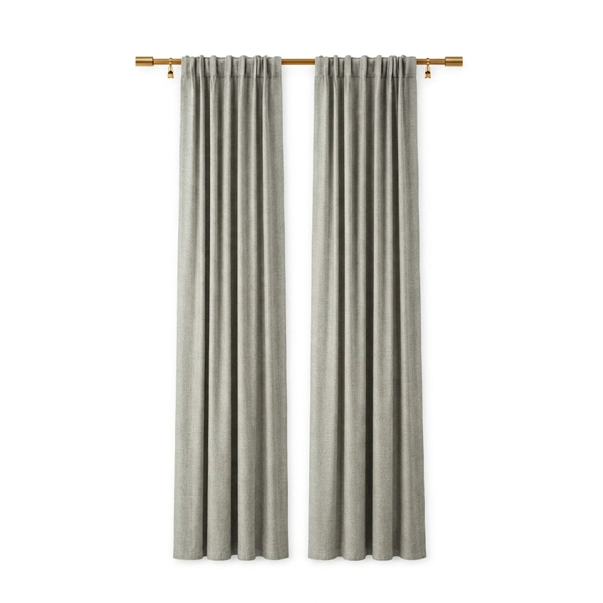 Sunbrella Canvas Granite Curtain - Image 1 | ZIPCushions