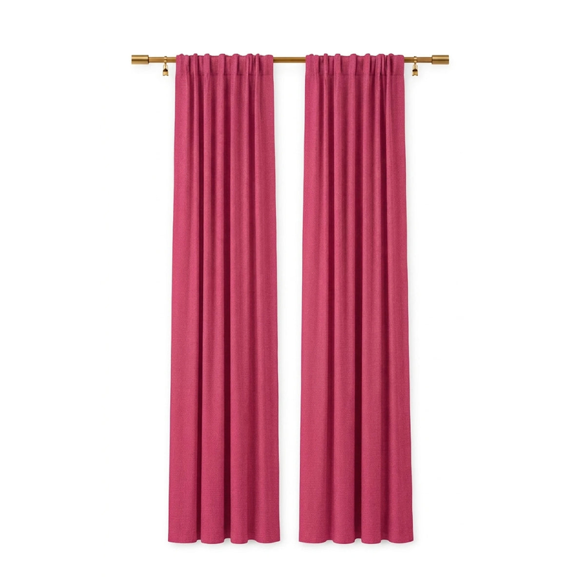 Sunbrella Canvas Hot Pink Curtain - Image 1 | ZIPCushions