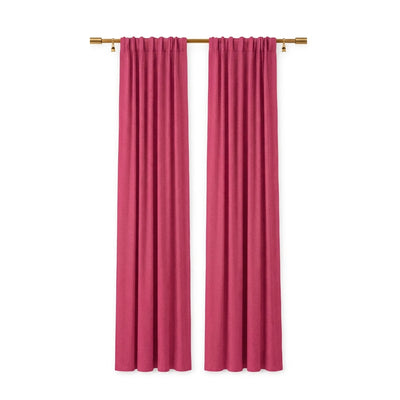 Sunbrella Canvas Hot Pink Curtain