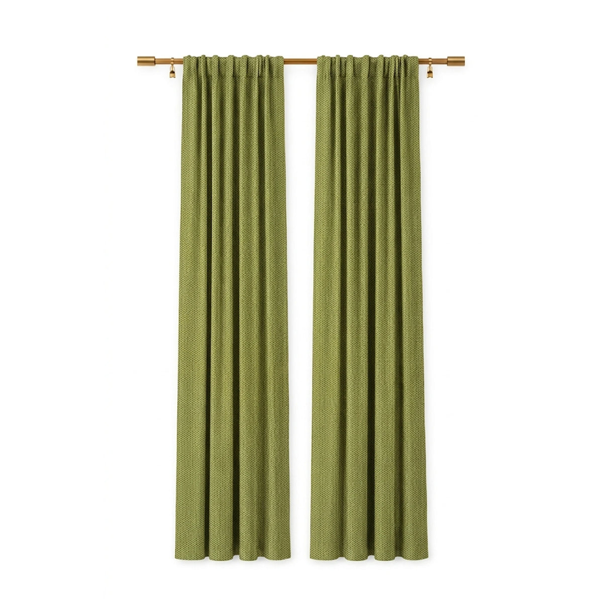 Sunbrella Canvas Lichen Curtain - Image 1 | ZIPCushions