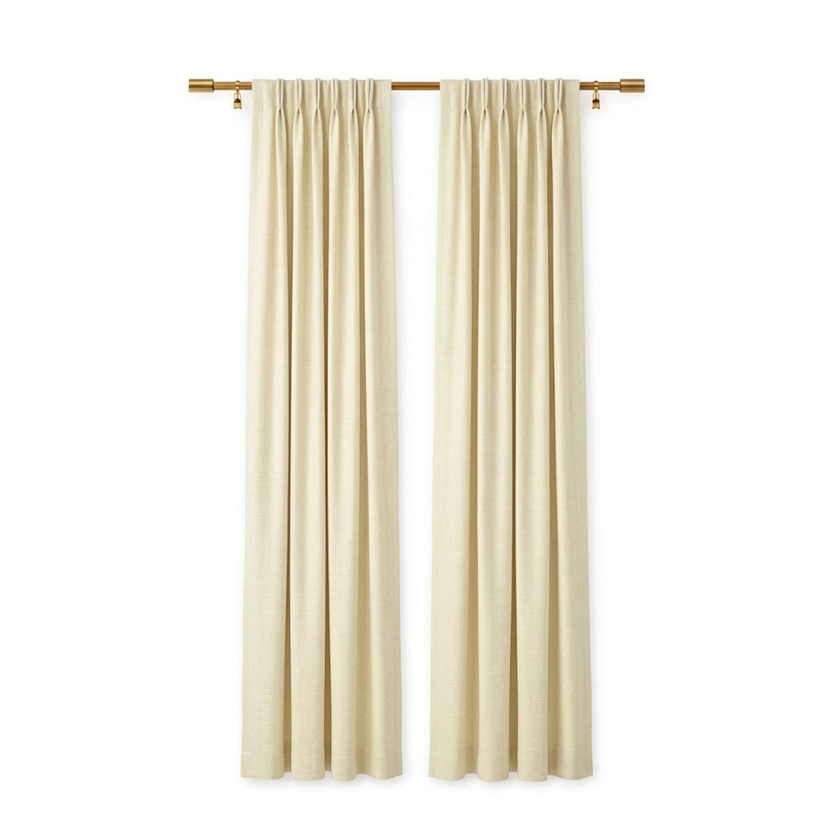 Sunbrella Canvas Lin Curtain - Image 1 | ZIPCushions