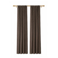 Sunbrella Canvas Mink Brown Curtain