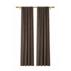 Sunbrella Canvas Mink Brown Curtain