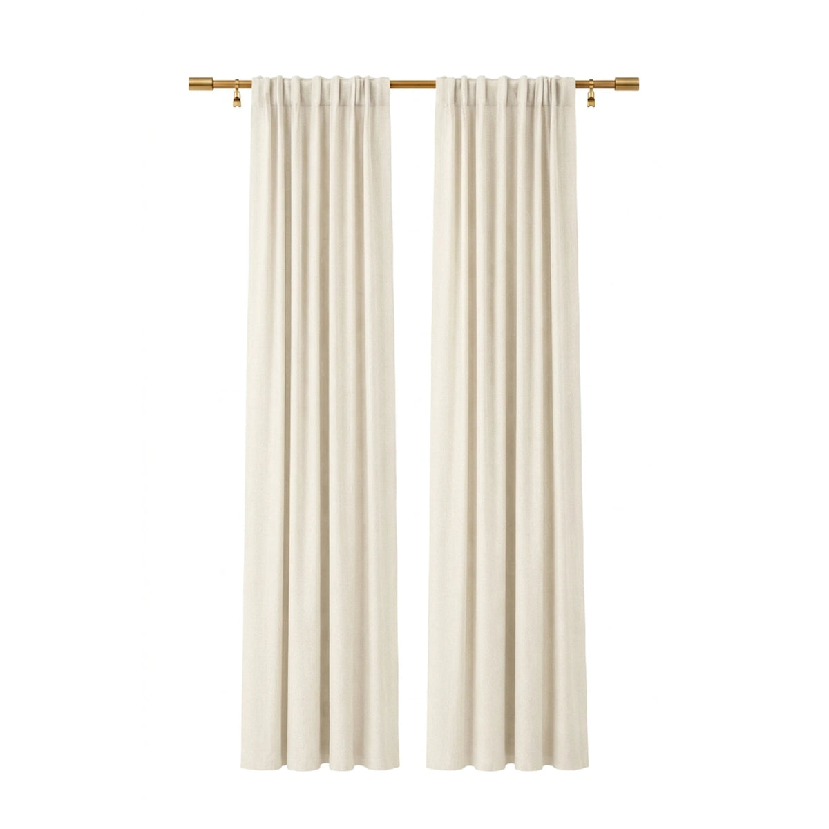 Sunbrella Canvas Natural Curtain - Image 1 | ZIPCushions