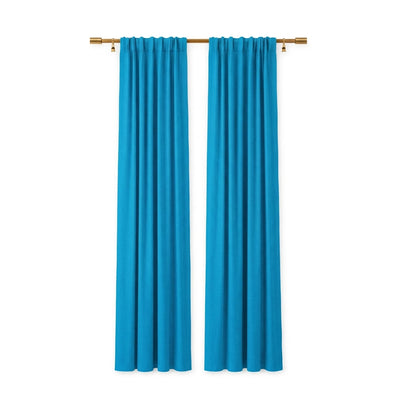 Sunbrella Canvas Pacific Blue Curtain