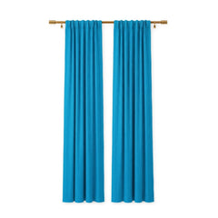 Sunbrella Canvas Pacific Blue Curtain