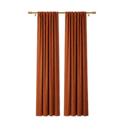 Sunbrella Canvas Rust Curtain