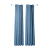 Sunbrella Canvas Sapphire Blue Curtain