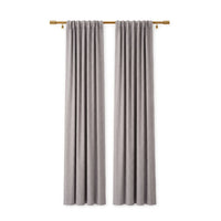 Sunbrella Canvas Silver Grey Curtain