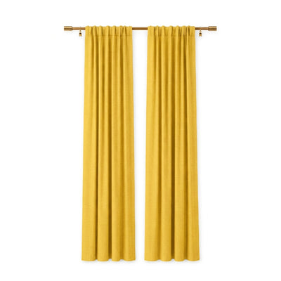 Sunbrella Canvas Sunflower Yellow Curtain