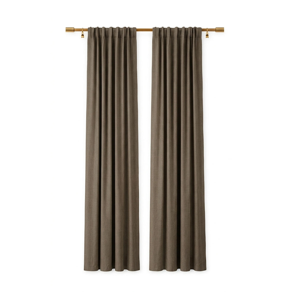 Sunbrella Canvas Taupe 5461 Curtain - Image 1 | ZIPCushions