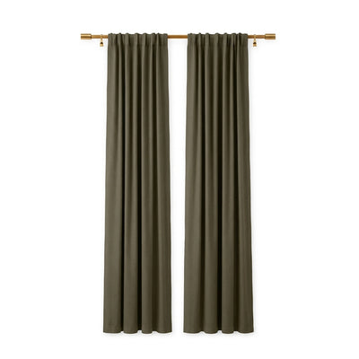 Sunbrella Canvas Taupe Curtain