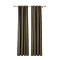 Sunbrella Canvas Taupe Curtain