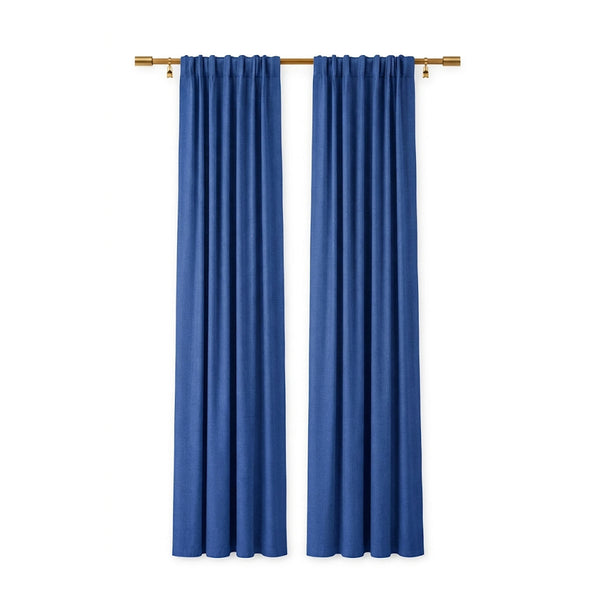 Sunbrella Canvas True Blue Curtain - Hover Image