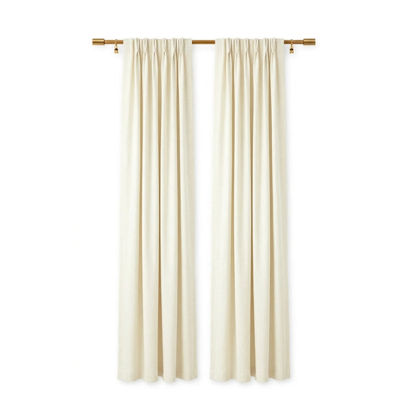 Sunbrella Canvas White Curtain