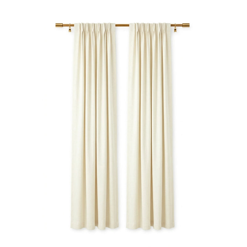 Sunbrella Canvas White Curtain