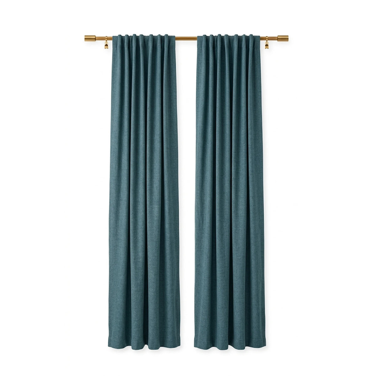 Sunbrella Cast Lagoon Curtain - Image 1 | ZIPCushions