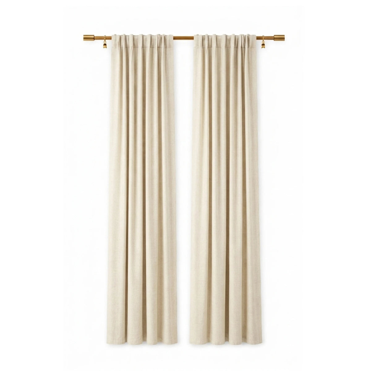 Sunbrella Cast Pumice Curtain - Image 1 | ZIPCushions