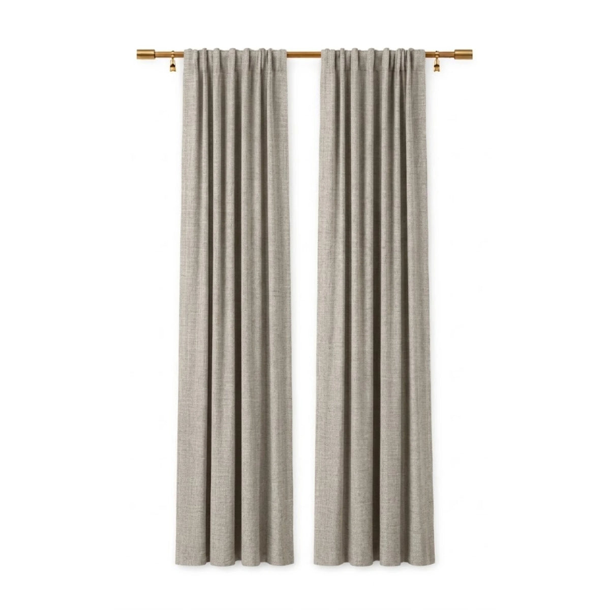 Sunbrella Cast Silver Curtain - Image 1 | ZIPCushions
