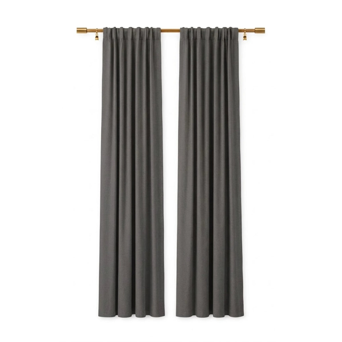 Sunbrella Deauve Ardoise Curtain - Image 1 | ZIPCushions