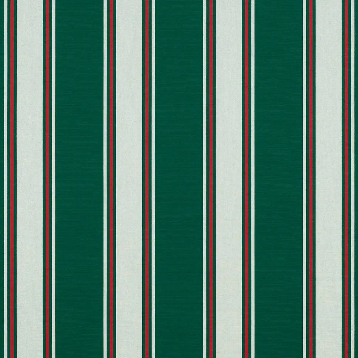Sunbrella Fancy Stripe Forest Green Curtain