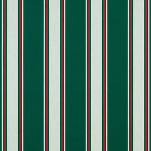 Sunbrella® Fancy Stripe Forest Green Curtain