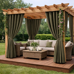Sunbrella Canvas Taupe Curtain - alternate view