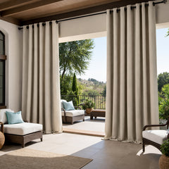 Sunbrella Cast Ash Curtain - alternate view