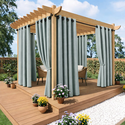 Sunbrella Cast Mist Curtain - alternate view